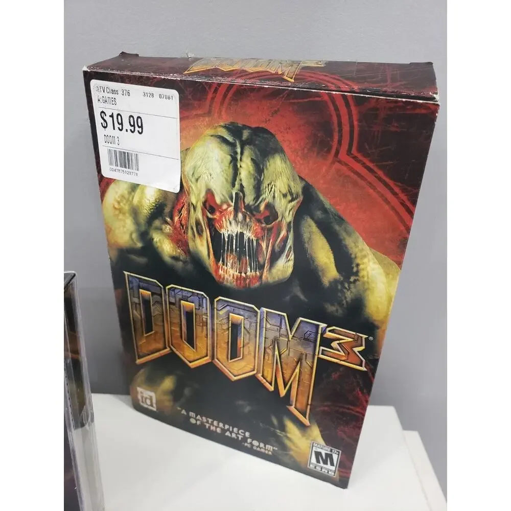 DOOM 3 Box Version‎ PC Game 3 Disc PC CD-ROM 2004 OPEN BOX